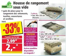 Norma Housse de rangement sous vide offre