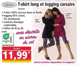Norma Nor t-shirt long et legging corsaire offre