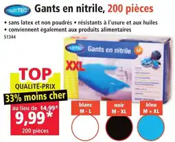 Norma Gants en nitrile 200 pièces offre
