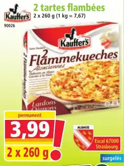 Norma 2 tartes flambées offre