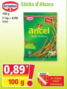 Norma Sticks d'alsace offre