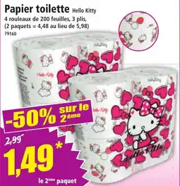 Norma Papier toilette hello kitty offre