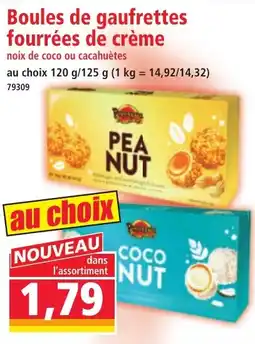 Norma Boules de gaufrettes fourrées de crème offre