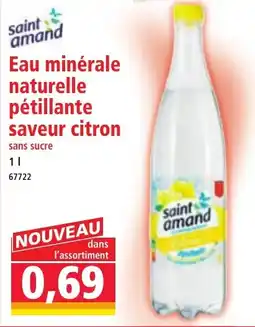 Norma Saint amand eau minérale naturelle pétillante saveur citron offre