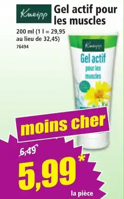 Norma Kneipp Gel actif pour les muscles offre