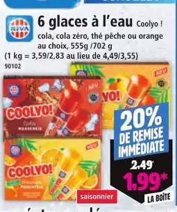 Norma 6 glaces a leau offre