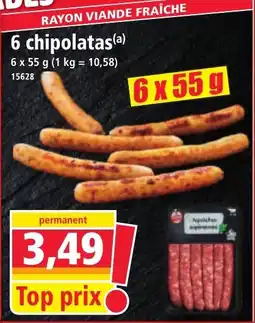 Norma 6 chipolatas offre