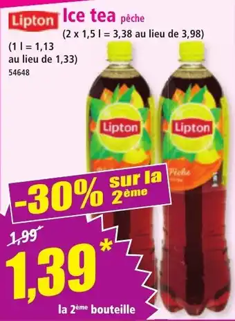 Norma Lipton Ice tea pêche offre