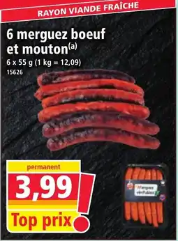Norma 6 merguez boeuf et mouton offre