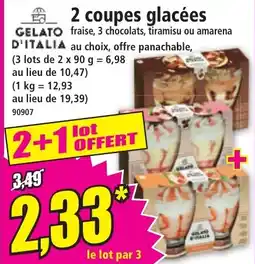 Norma 2 coupes glacées offre
