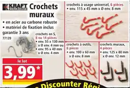 Norma KRAFT Crochets muraux offre