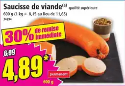Norma Saucisse de viande offre