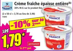 Norma Crème fraîche épaisse entière offre