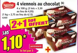 Norma Nestle 4 viennois au chocolat offre