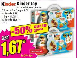 Norma Kinder joy offre