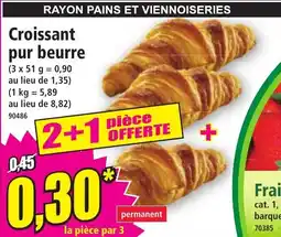 Norma Croissant pur beurre offre