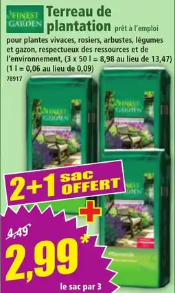Norma FINEST Terreau de plantation offre