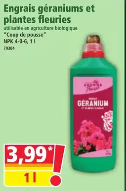 Norma Engrais géraniums et plantes fleuries offre