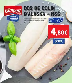 Gel 2000 Gimbert dos de colin d'alaska msc offre