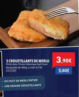 Gel 2000 3 croustillants de merlu offre