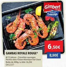 Gel 2000 Gambas royale rouge offre