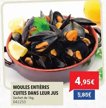 Gel 2000 Moules entières cuites dans leur jus offre