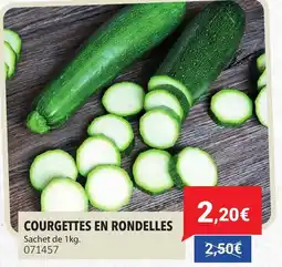 Gel 2000 Courgettes en rondelles offre