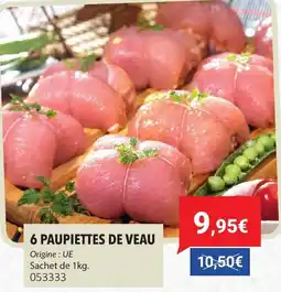 Gel 2000 6 paupiettes de veau offre