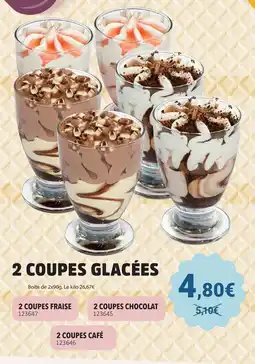 Gel 2000 2 coupes glacées offre