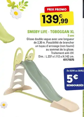JouéClub Smoby life toboggan xl offre