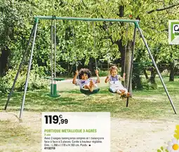 JouéClub Portique métallique 3 agrès offre