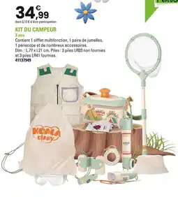 JouéClub Kit du campeur offre