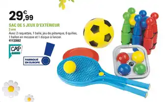 JouéClub Sac de 5 jeux d'extérieur offre
