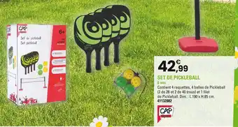 JouéClub Set de pickleball offre