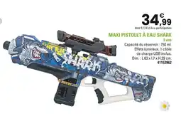 JouéClub Maxi pistolet à eau shark offre