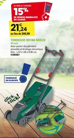 JouéClub Tondeuse rotak bosch offre