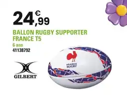 JouéClub Ballon rugby supporter france t5 offre