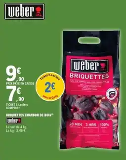 E.Leclerc Jardi Briquettes charbon de boist offre