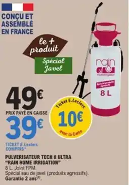 E.Leclerc Jardi Pulverisateur tech 8 ultra rain home irrigation offre