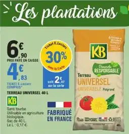 E.Leclerc Jardi Terreau universel KB offre