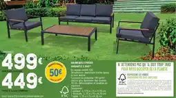E.Leclerc Jardi Salon bas 4 pièces garantie 2 ans offre