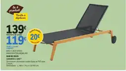 E.Leclerc Jardi Bain de soleil garantie 2 ans offre