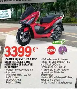 E.Leclerc L'Auto Scooter jet x 125 garantie légale 2 ans offre