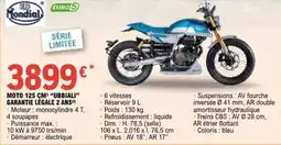 E.Leclerc L'Auto Moto 125 cm³ ubbiali garantie légale 2 ans offre