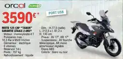 E.Leclerc L'Auto Moto 125 cm³ tabor garantie légale 2 ans offre