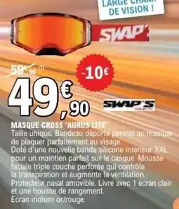 E.Leclerc L'Auto Masque cross aurus lite offre