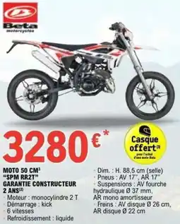 E.Leclerc L'Auto Moto 50 cm³ spm rr2t garantie constructeur 2 ans offre