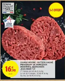 Intermarché Viande bovine bifteck haché provenant de morceaux dénervés, dégraissés offre