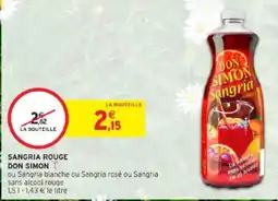 Intermarché DON SIMON Sangria rouge offre