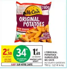 Intermarché MC CAIN L'original potatoes surgelées offre